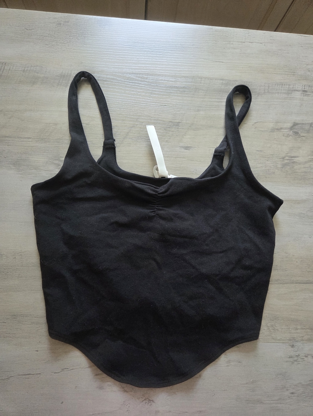 NWT PINK Victoria's Secret Black Bralette Crop Top  M Medium